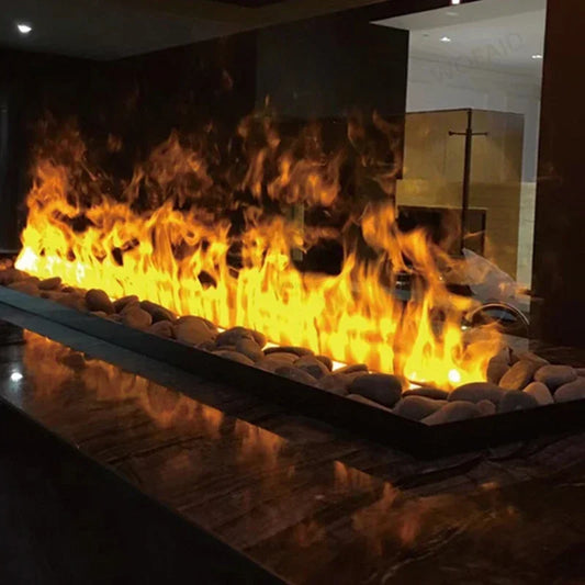 Chimeneas de llama simulada integradas, soporte ultrafino para TV en casa, humidificador, chimenea eléctrica de fuego falso, decoración para sala de estar