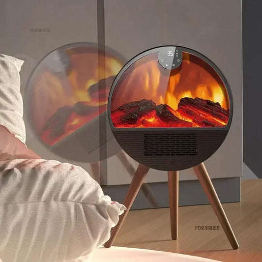 Modern Smart Living Room Fireplaces Heater Simulation Flame Fireplace Winter Home Electric Fireplace Bathroom Heating Artifact E