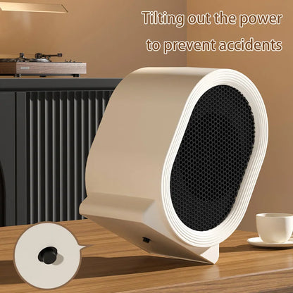 Electric Heater Instant Heating Portable Desktop Quick Heating Warm Air Blower Mini Warmer Machine For Winter Home Office Indoor