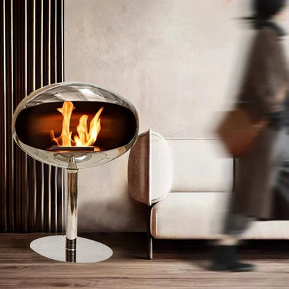 Creative Wrought Iron Fireplaces Nordic Villa Home Decor Living Room Art Heating Heater Modern Designer Floor-standing Ornaments