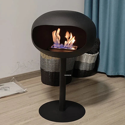 Creative Wrought Iron Fireplaces Nordic Villa Home Decor Living Room Art Heating Heater Modern Designer Floor-standing Ornaments