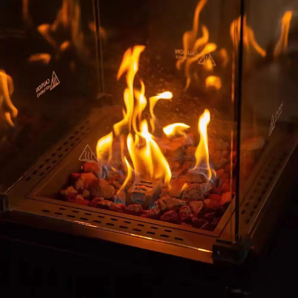 Calefactor de gas propano o butano para chimenea de gas para patio exterior