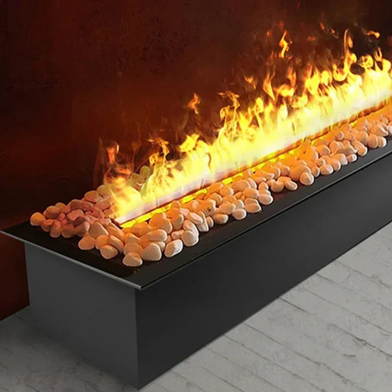 Chimeneas de llama simulada integradas, soporte ultrafino para TV en casa, humidificador, chimenea eléctrica de fuego falso, decoración para sala de estar