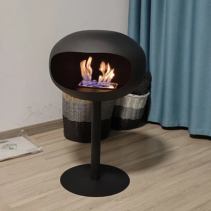 Creative Wrought Iron Fireplaces Nordic Villa Home Decor Living Room Art Heating Heater Modern Designer Floor-standing Ornaments