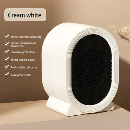 Electric Heater Instant Heating Portable Desktop Quick Heating Warm Air Blower Mini Warmer Machine For Winter Home Office Indoor