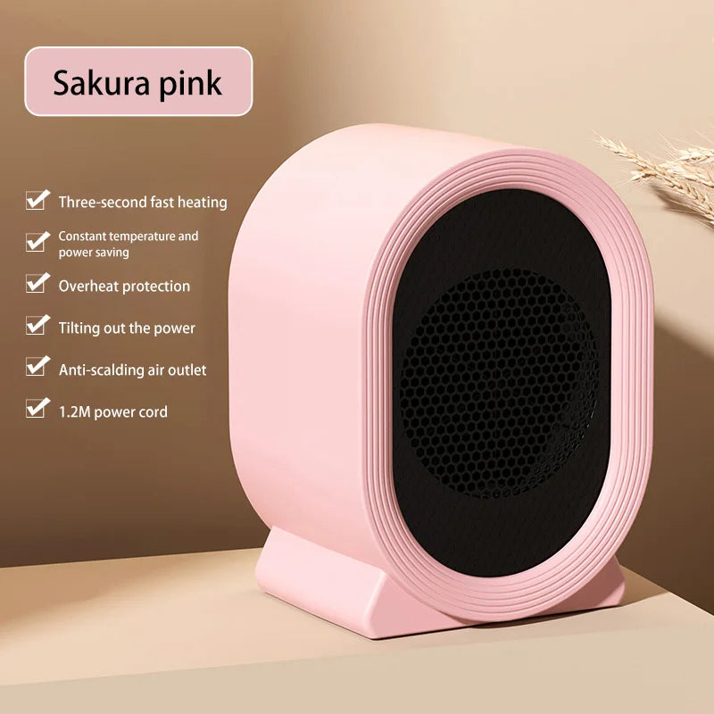 Electric Heater Instant Heating Portable Desktop Quick Heating Warm Air Blower Mini Warmer Machine For Winter Home Office Indoor